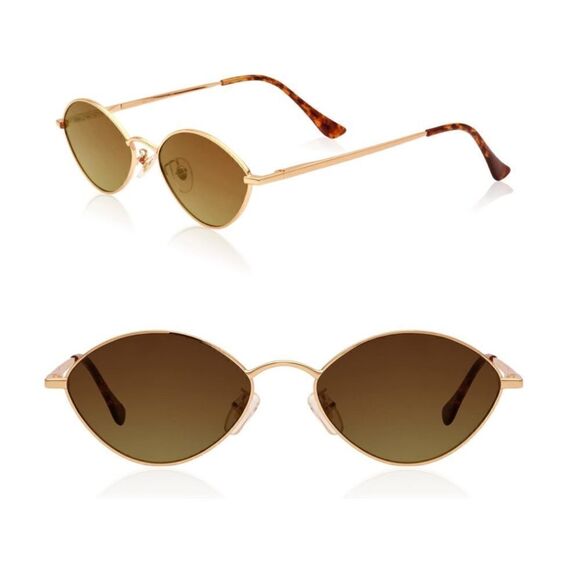 Elegant Gold Sunglasses with Chain